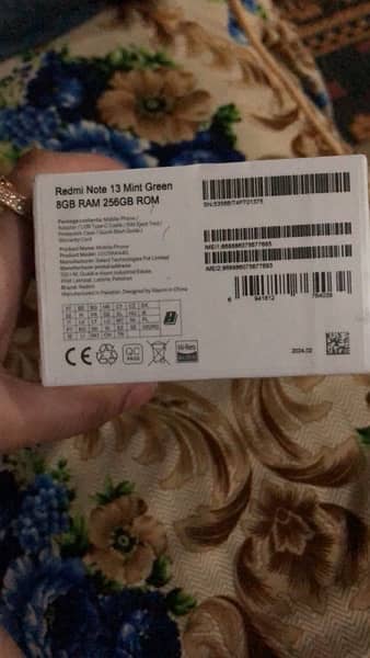 Redmi Note 13 8/256 GB mint green Box pack Brand new 1