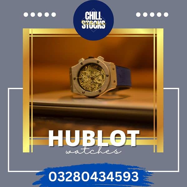 Hublot geneve leather watch available 4