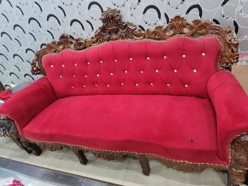 sofa set along with huge chairs and coffee table for sale 1