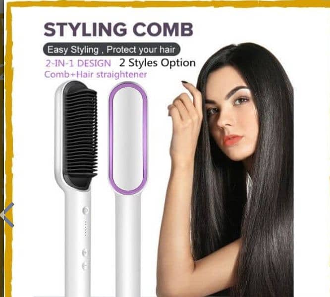 Hair Straightening Comb 2 In 1 Styler 2