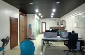 Fully furnished office space available for rent Shahbaz Commercial Phase 6