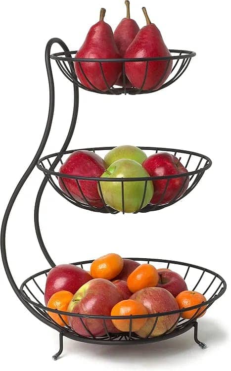 Kitchen Organizer/Fruit Basket/Vegetable stand/Kitchen Counter Rack In 1