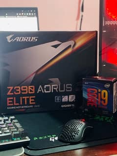 i9 9900kf with z390 aorus elite mobo(pro and mobo only)