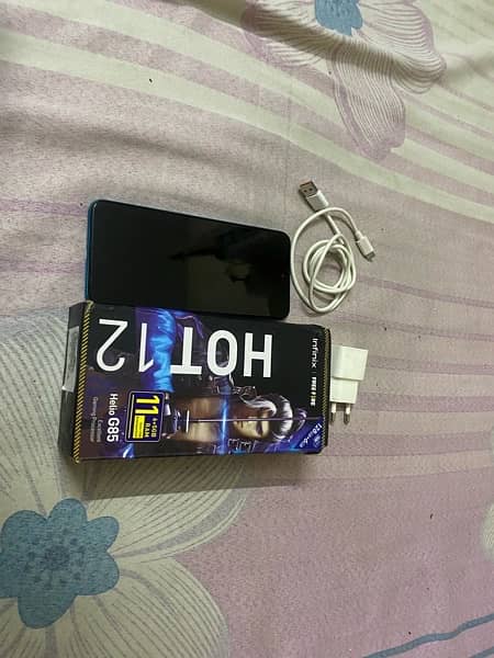 Infinix hot 12 6/128 with box 0