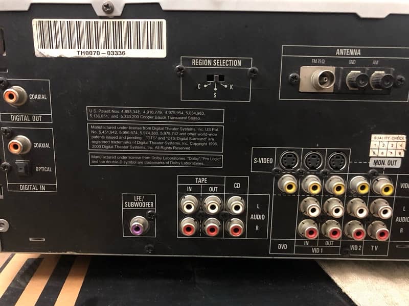 jbl AVR-480 7.1 home theatre amplifier 3