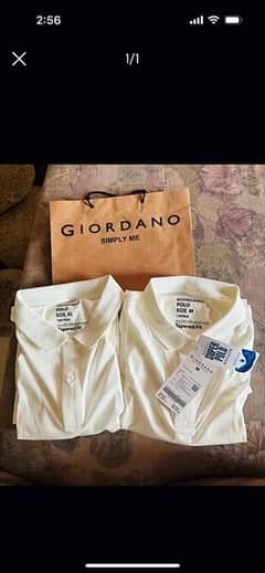 2 units brand new Giordano T Shirts for sale
