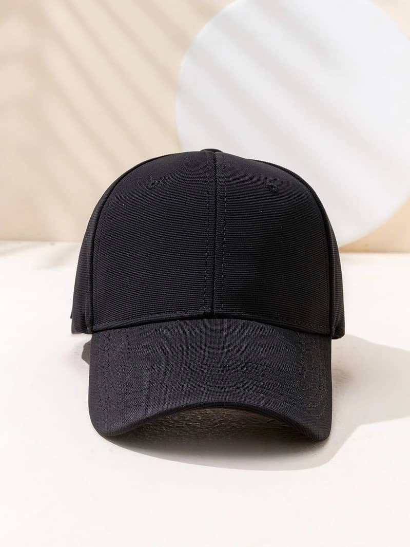 Black Mens Caps Headwear 6 pannel or 5 pannel manufacturer p cap 3