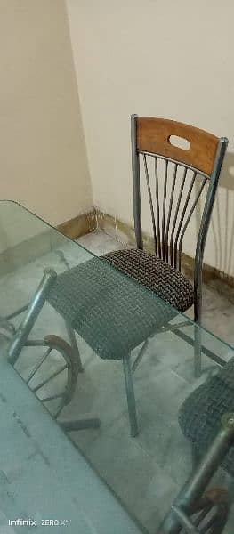 Dining table with 6 solid chairs. . . . . 5