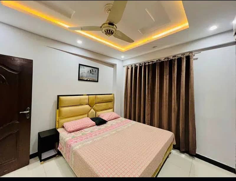 Two beds luxury apartment for rent on daily basis in bahria town 3