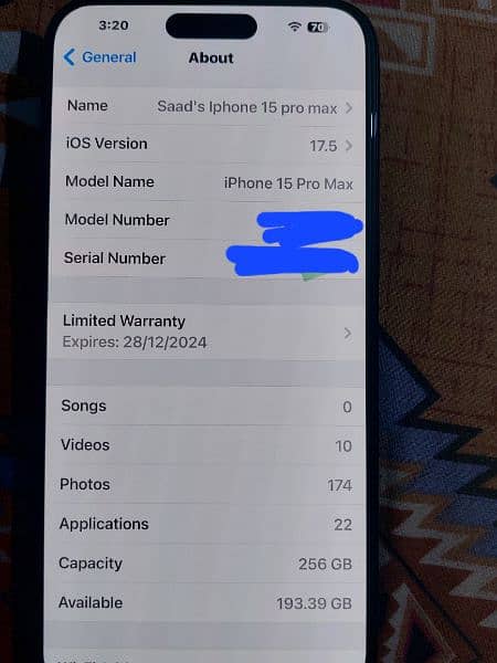 iPhone 15 pro max SIM locked  256 GB exchange possible 4