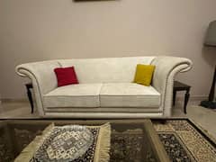sofa set with centre table and 1 side table