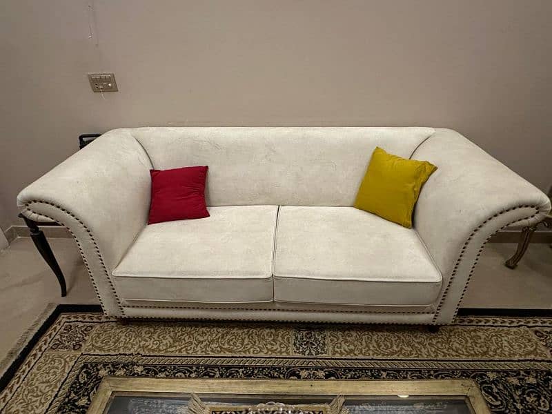 sofa set with centre table and 1 side table 2