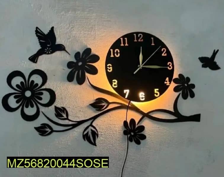 Analogue Wall Clock With Light 1