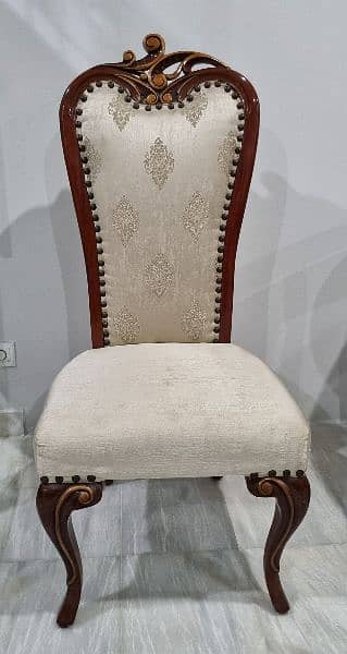 English Embroidered Royal Dining Chairs. (8 piece individual) 2
