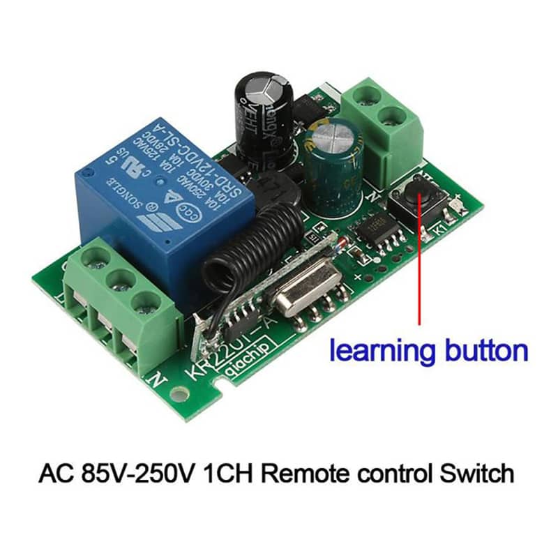 220v RF433mhz Remote control switch for motor lights fan or heavyload 10