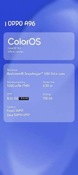 OPPO A96 snapdragon 680 gaming phone 2