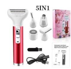 Women facial and body hair removal epilator 5 in 1