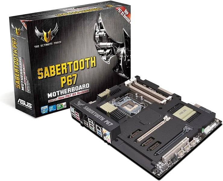 sabertooth P67 tarminal armor Asus Gaming motherboard with I5 3 gen 1
