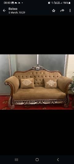 7 seater chinyoti sofa sent in amazing condition 0
