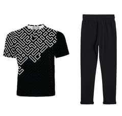 Product Name*: Unisex Printed T-Shirts & Trousers For Summer 0