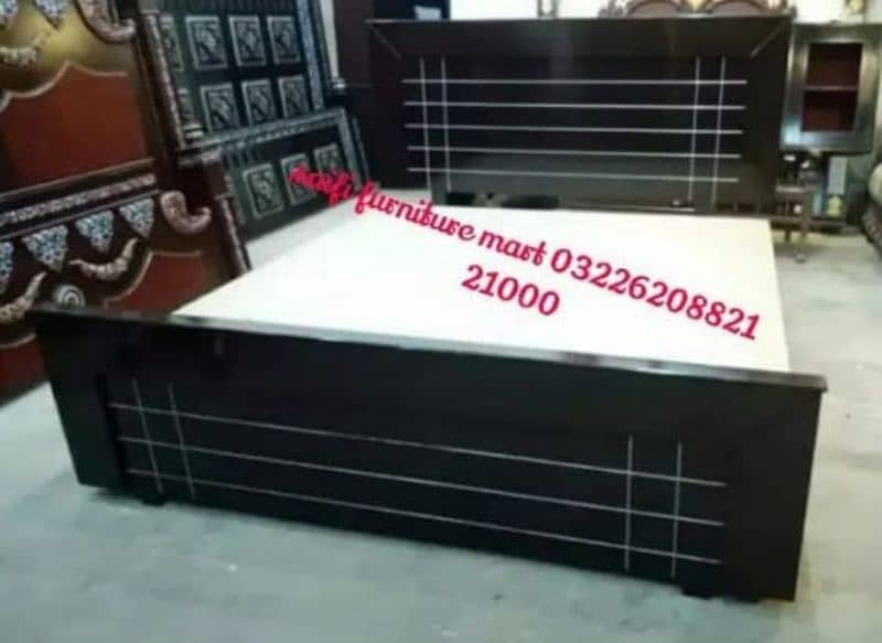 bed / double bed / king size bed  / poshish bed / bed set / single bed 5
