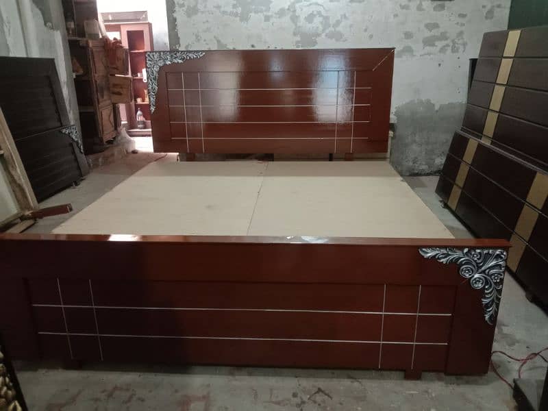bed / double bed / king size bed  / poshish bed / bed set / single bed 7