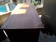 solid wooden table or countr
