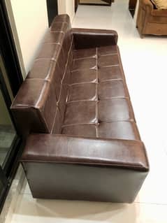 NEW coffee color sofa bed for sale in very good condition 0