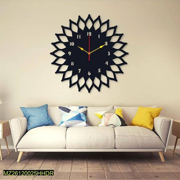 Sun Round Analogue Wall Clock 1