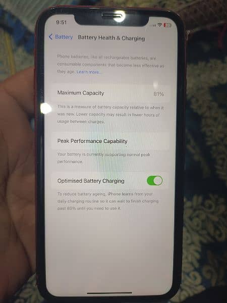 iPhone xr 81Battre health non pta with original charger 1