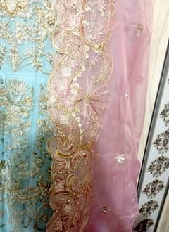 fully embroidery suit also embroidery dupaata organza suit 0