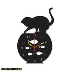 cat Round Wall clock