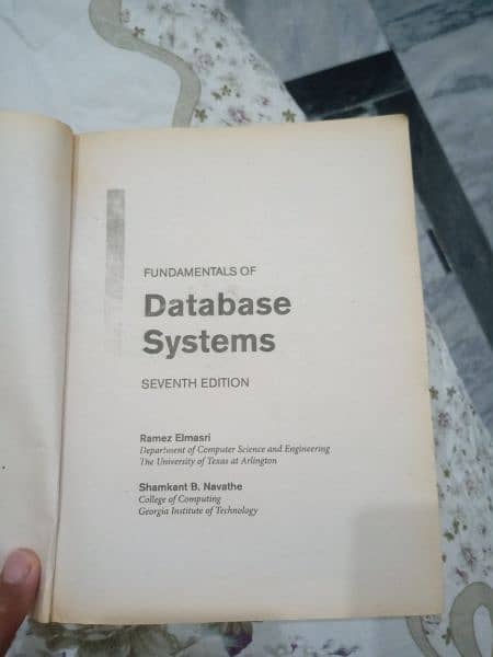 Data Base System book 7th edition for sale 1