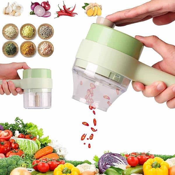 Electric Handheld Cooking Hammer Vegetable Cutter Set Electric 7