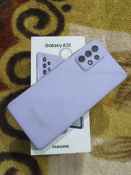 I am sale Samsung galaxy A72 8gb 128gb with box 5