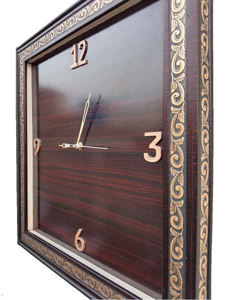 Fancy wooden wall clock 2