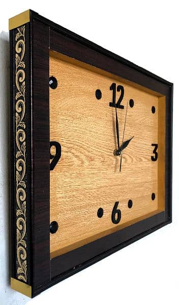 Fancy wooden wall clock 7