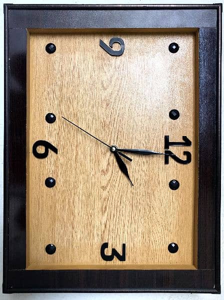 Fancy wooden wall clock 8