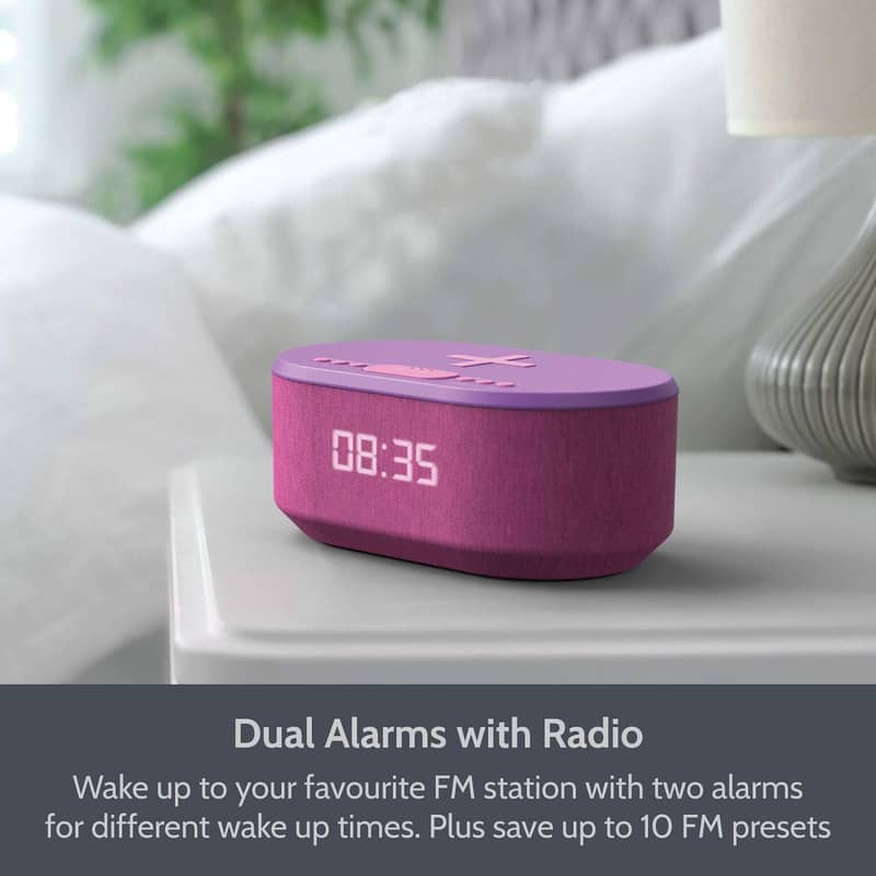 i-box Bedside Radio Alarm Clock, BT Speaker, QI Wireless Charging 3