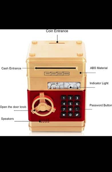 ATM Money Box with Fingerprint For kid's 4