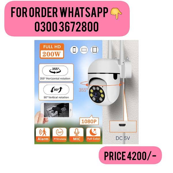 IR Mini Wifi Security Camera V380 App 1080p Hd 5