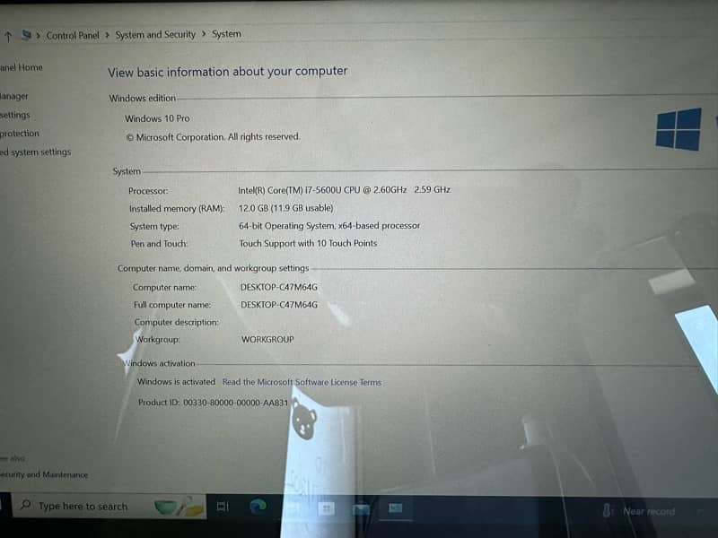 Dell Core i7 Touch and Type Laptop for Sale 8