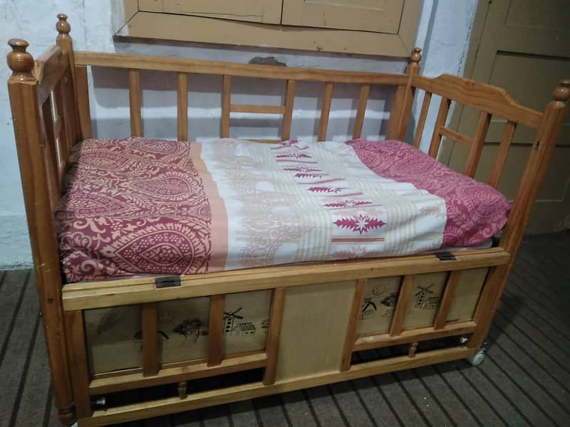 Kids baby cart - Wooden Bed baby - 03339131090 1