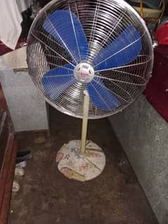 blue and Gray colour fan