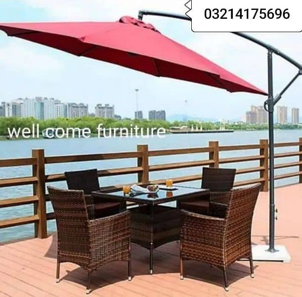 OUTDOOR GARDEN RATTAN UPVC FURNITURE SOFA SET CHAIRS TABLE UMBRELLA 0