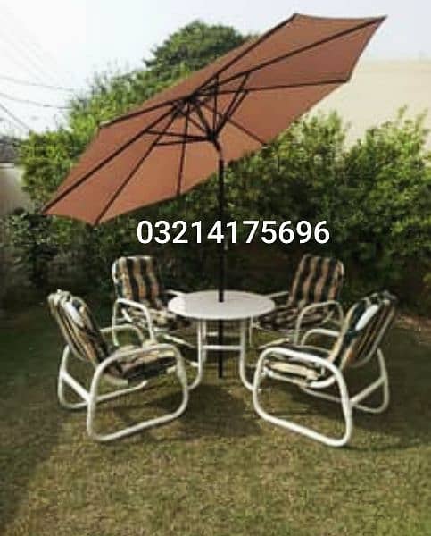 OUTDOOR GARDEN RATTAN UPVC FURNITURE SOFA SET CHAIRS TABLE UMBRELLA 3