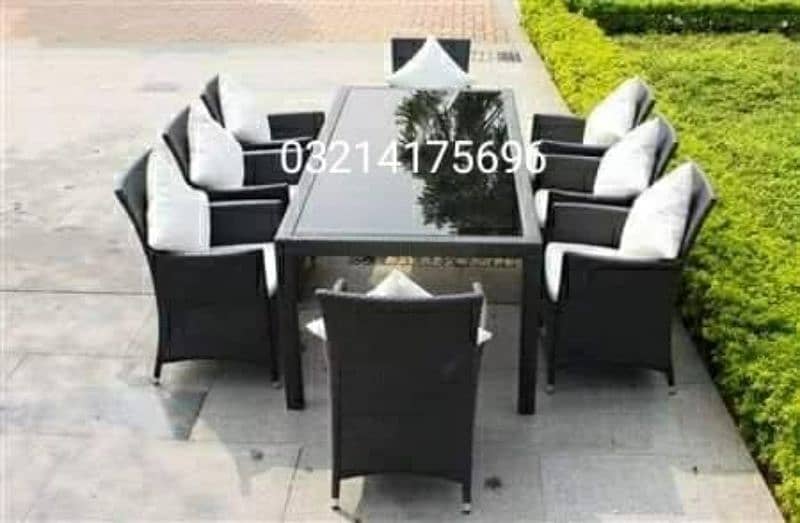 AZADI DISCOUNT SALE 25%OFF OUTDOOR GARDEN RATTAN UPVC FURNITURE BENCH 5