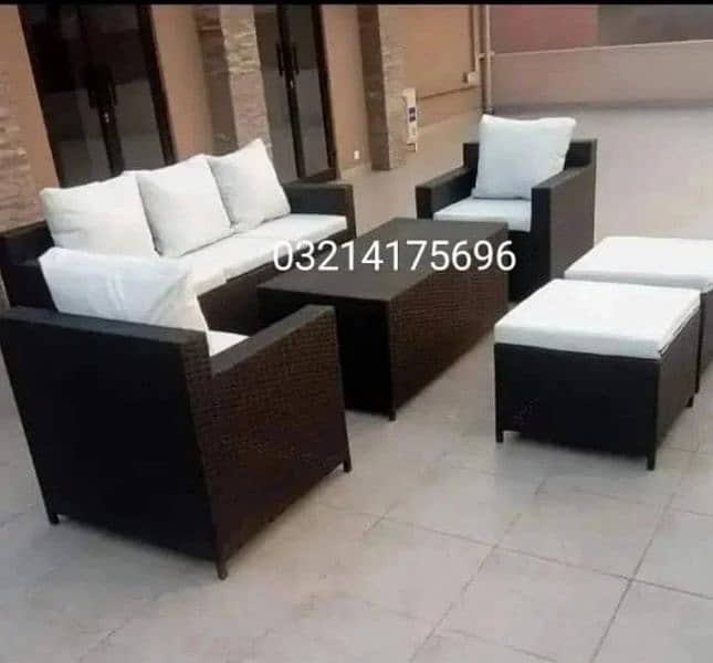 AZADI DISCOUNT SALE 25%OFF OUTDOOR GARDEN RATTAN UPVC FURNITURE BENCH 9