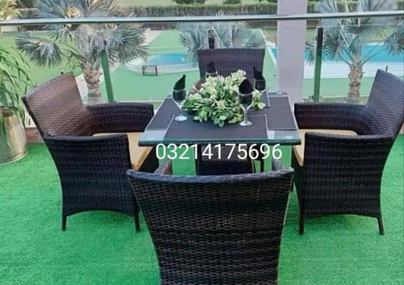 AZADI DISCOUNT SALE 25%OFF OUTDOOR GARDEN RATTAN UPVC FURNITURE BENCH 16