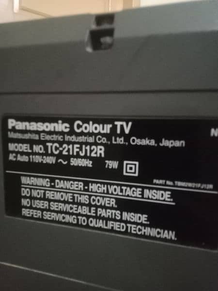 Panasonic 21" color TV in Good Condition 10
